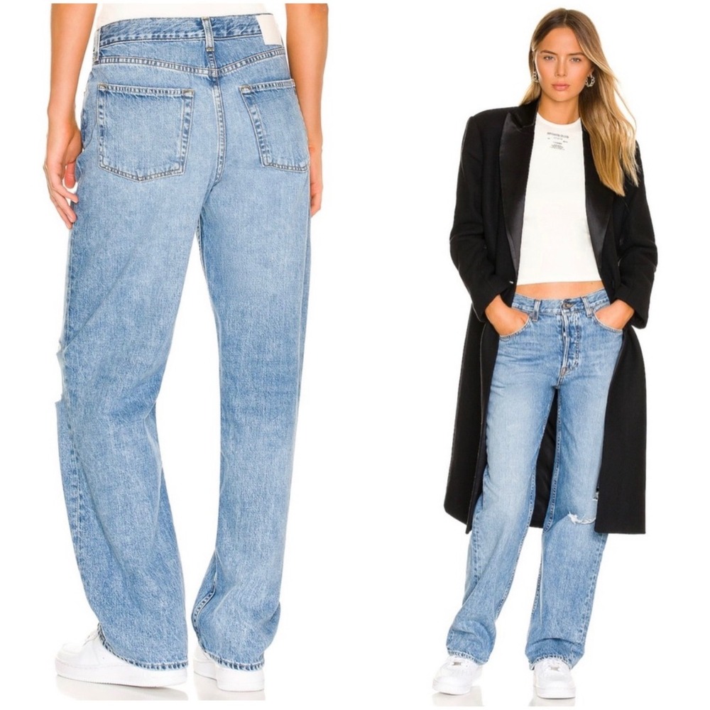 GRLFRND Bella Low Rise Boyfriend Jeans West Village Size 25‎